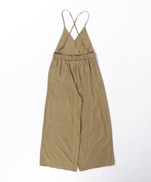 TONE SELECT WEAR（トーンセレクトウェア）の「【TONE SELECT WEAR】サテンサロペ(MI)（サロペット/オーバーオール・レディース・ブラック/カーキ/ネイビー・FREE）」の4枚目の写真