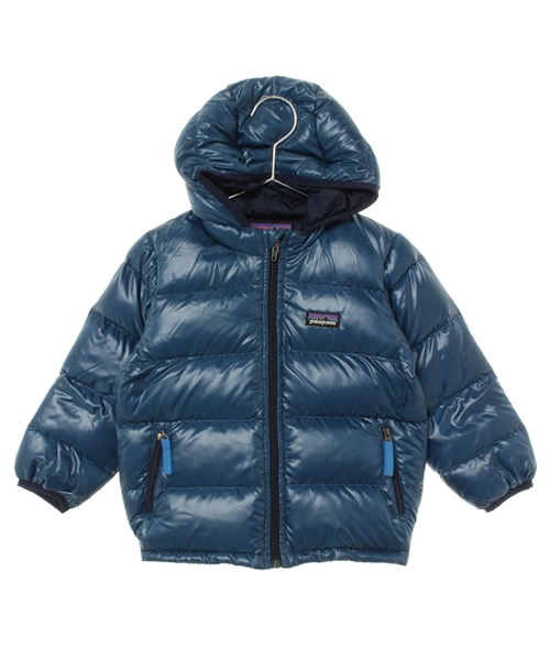 こども ビームス(コドモビームス)の「Patagonia / 14 Baby Hi-Loft Down Sweater Hoody (12m~5y)(ダウンジャケット/コート・キッズ・パープル/ネイビー/ピンク・5Y/18M/12M/2Y/3Y/4Y)」の2枚目の写真