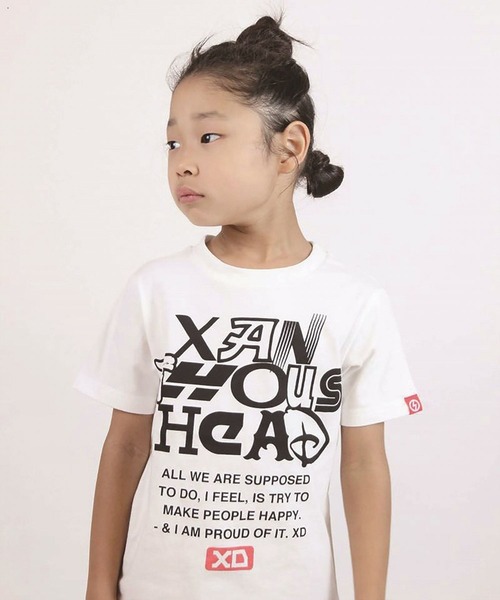 XD(エックスディ)の「XD-半袖T-1(Tシャツ/カットソー・キッズ・ブラック/ホワイト系その他/ブラック系その他/ホワイト/ブラック系その他2/ブラック系その他3/ホワイト系その他4/ホワイト系その他5/ホワイト系その他2/ホワイト系その他3/ブラック系その他4/ブラック系その他5・130cm/160cm/140cm/120cm/150cm/110cm)」の1枚目の写真