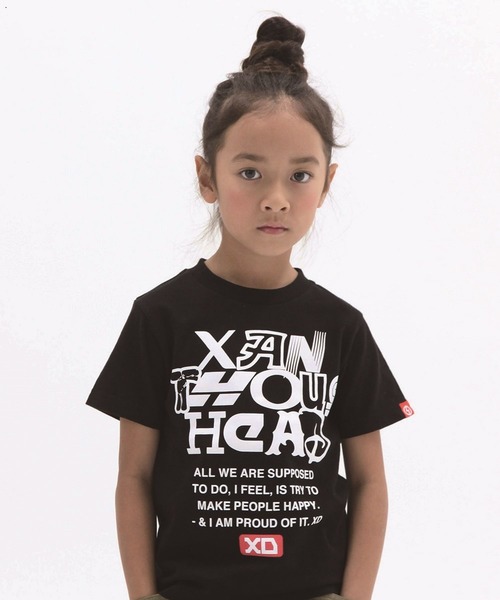 XD(エックスディ)の「XD-半袖T-1(Tシャツ/カットソー・キッズ・ブラック/ホワイト系その他/ブラック系その他/ホワイト/ブラック系その他2/ブラック系その他3/ホワイト系その他4/ホワイト系その他5/ホワイト系その他2/ホワイト系その他3/ブラック系その他4/ブラック系その他5・130cm/160cm/140cm/120cm/150cm/110cm)」の7枚目の写真