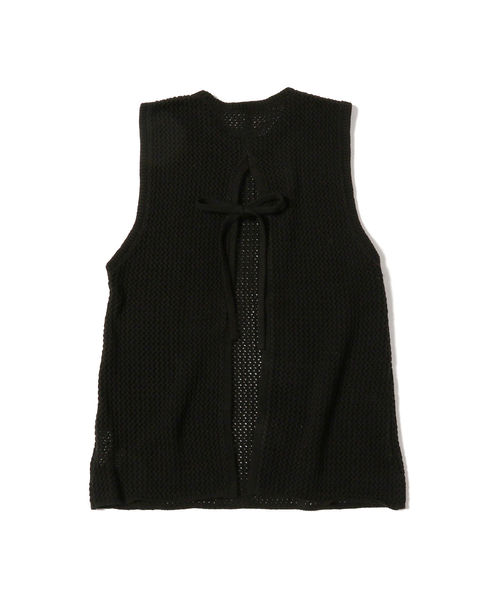 2023SS Ray BEAMS メッシュ編み ベスト カーディガン BEAMS WOMEN｜メッシュフロントホック カーディガン | Rakuten