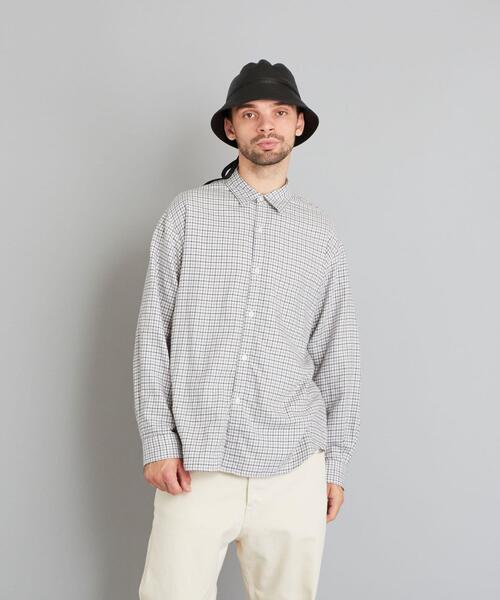 【美品】Steven Alan/BTR NEL バンドカラーシャツ-LOOSE Steven Alan（スティーブンアラン）の「＜Steven Alan＞ BTR NEL