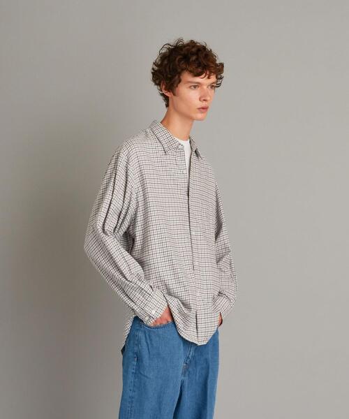 【美品】Steven Alan/BTR NEL バンドカラーシャツ-LOOSE Steven Alan（スティーブンアラン）の「＜Steven Alan＞ BTR NEL