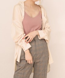 one after another NICE CLAUP | ノーカラーゆるシルエットシャツ(シャツ/ブラウス)