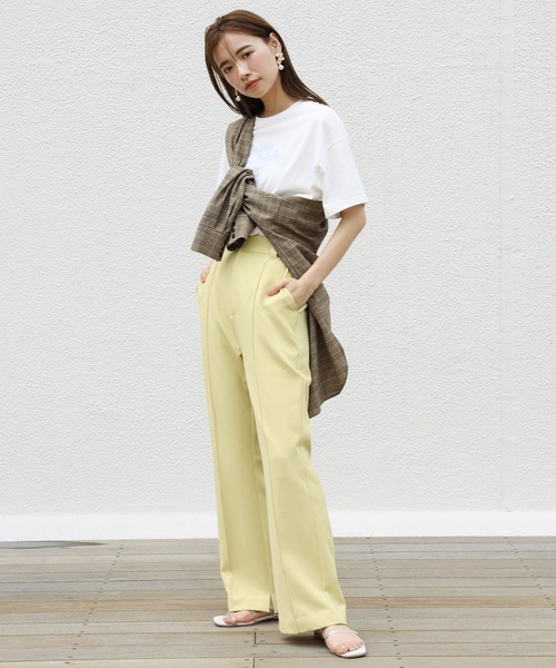 one after another NICE CLAUP（ワンアフターアナザーナイスクラップ）の「ノーカラーゆるシルエットシャツ（シャツ/ブラウス・レディース・ベージュ/ミント/ブラウン系その他/ピンクベージュ/ブラウン系その他2・FREE）」の11枚目の写真