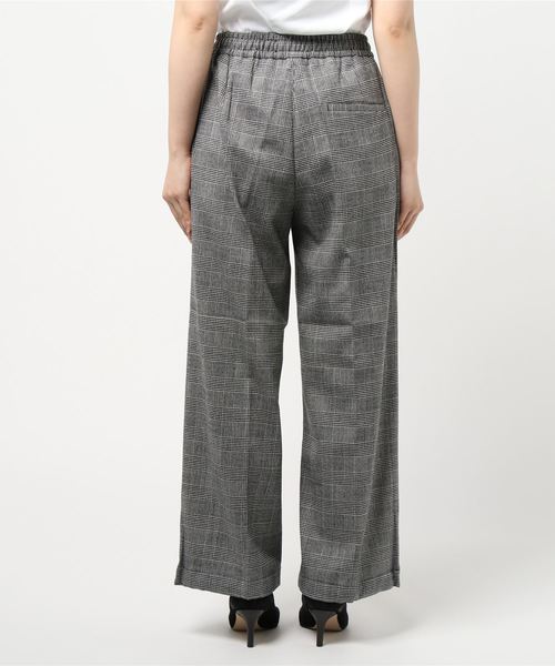 CELLAR DOOR（セラドール）の「CELLAR DOOR: グレンチェックイージーパンツ（その他パンツ・レディース・ライトグレー・38/36）」の3枚目の写真
