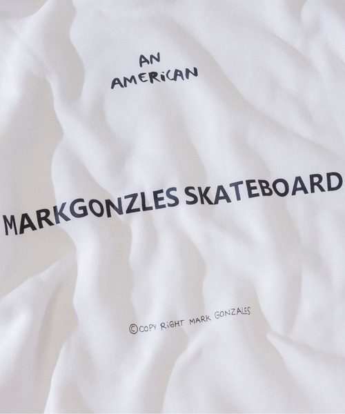 Mark Gonzales(マーク・ゴンザレス)の「【h】〔Mark Gonzales/マーク・ゴンザレス〕Skaters Pt. BIG HOODIE CVC裏毛パーカー(パーカー・メンズ・ホワイト/ブラック/パープル・LARGE/MEDIUM)」の12枚目の写真