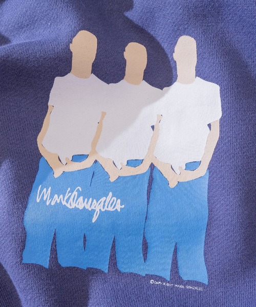 Mark Gonzales(マーク・ゴンザレス)の「【h】〔Mark Gonzales/マーク・ゴンザレス〕Skaters Pt. BIG HOODIE CVC裏毛パーカー(パーカー・メンズ・ホワイト/ブラック/パープル・LARGE/MEDIUM)」の16枚目の写真
