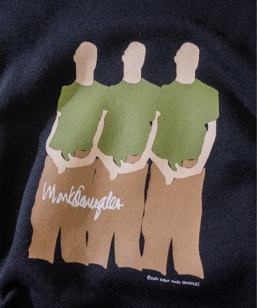 Mark Gonzales(マーク・ゴンザレス)の「【h】〔Mark Gonzales/マーク・ゴンザレス〕Skaters Pt. BIG HOODIE CVC裏毛パーカー(パーカー・メンズ・ホワイト/ブラック/パープル・LARGE/MEDIUM)」の14枚目の写真