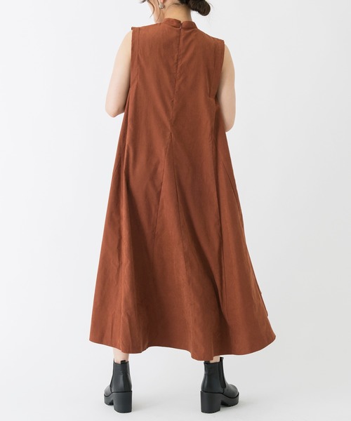 Ambre Neige（アンブルネージュ）の「ノースリーブフレアワンピース／【WEB/EC限定商品】（ワンピース・レディース・オレンジ系その他/ブラウン系その他・FREE）」の5枚目の写真