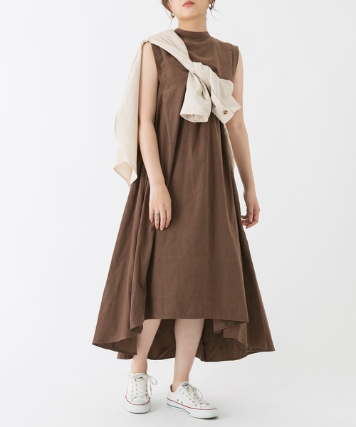 Ambre Neige（アンブルネージュ）の「ノースリーブフレアワンピース／【WEB/EC限定商品】（ワンピース・レディース・オレンジ系その他/ブラウン系その他・FREE）」の12枚目の写真