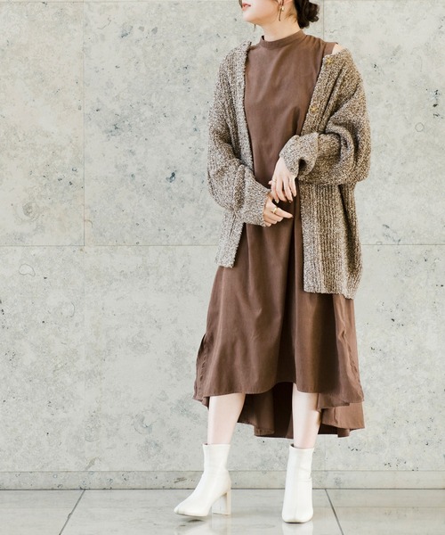 Ambre Neige（アンブルネージュ）の「ノースリーブフレアワンピース／【WEB/EC限定商品】（ワンピース・レディース・オレンジ系その他/ブラウン系その他・FREE）」の13枚目の写真