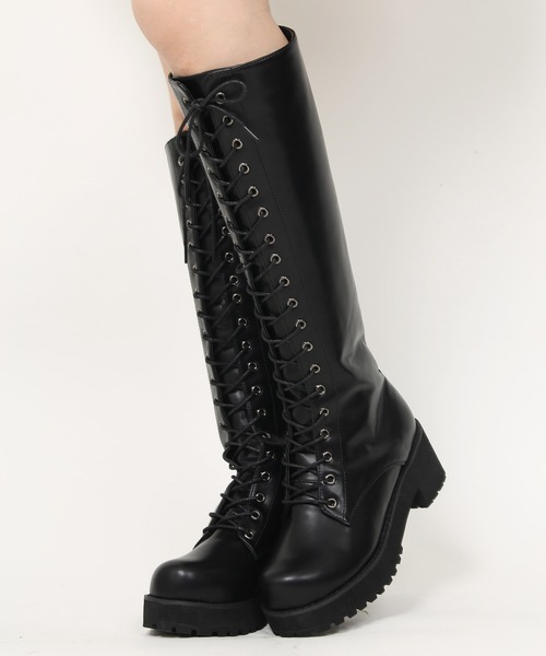 WC（ダブル シー）の「WC/ロングブーツ（ブーツ・レディース・ブラック・MEDIUM/SMALL）」の2枚目の写真