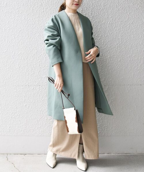 SHIPS(シップス)の「〈手洗い可能〉アムンゼンコート◇(その他アウター・レディース・ネイビー/ライトグリーン/ナチュラル/ライトピンク・38/36)」の15枚目の写真