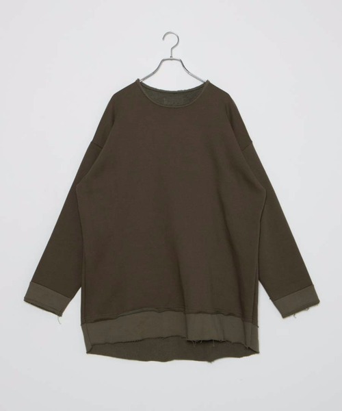 DING(ディング)の「DING/裏起毛ビッグスウェット(スウェット・レディース・ブラック/グレー/カーキ・FREE)」の11枚目の写真