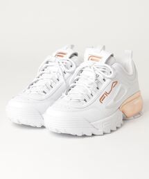【FILA/フィラ】 ディスラプター2クローム 厚底スニーカー ヒールゴールド F0592-0155