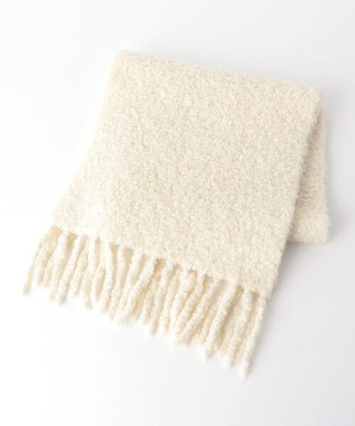 BEAUTY&YOUTH UNITED ARROWS（ビューティーアンドユースユナイテッドアローズ）の「BY アルパカソフトマフラー ◆（マフラー・レディース・モカ/ライム/オフホワイト・FREE）」の8枚目の写真