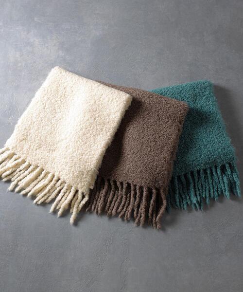 BEAUTY&YOUTH UNITED ARROWS（ビューティーアンドユースユナイテッドアローズ）の「BY アルパカソフトマフラー ◆（マフラー・レディース・モカ/ライム/オフホワイト・FREE）」の11枚目の写真