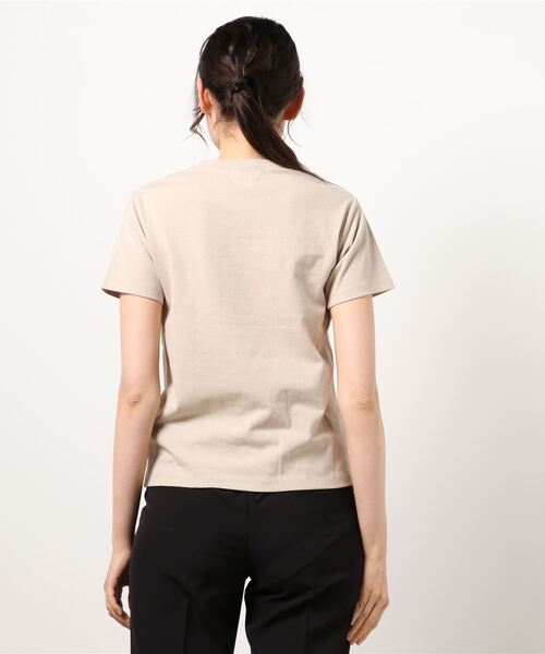 SOMETHING(サムシング)の「【SOMETHING】MESSAGE PRINT T-SHIRT HS(Tシャツ/カットソー・レディース・ホワイト/ベージュ/スモークピンク・FREE)」の5枚目の写真