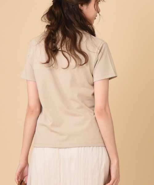 SOMETHING(サムシング)の「【SOMETHING】MESSAGE PRINT T-SHIRT HS(Tシャツ/カットソー・レディース・ホワイト/ベージュ/スモークピンク・FREE)」の8枚目の写真