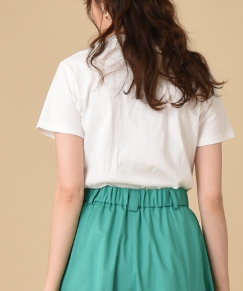 SOMETHING(サムシング)の「【SOMETHING】MESSAGE PRINT T-SHIRT HS(Tシャツ/カットソー・レディース・ホワイト/ベージュ/スモークピンク・FREE)」の13枚目の写真