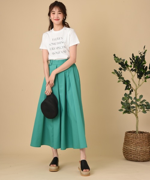 SOMETHING(サムシング)の「【SOMETHING】MESSAGE PRINT T-SHIRT HS(Tシャツ/カットソー・レディース・ホワイト/ベージュ/スモークピンク・FREE)」の14枚目の写真