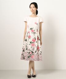 ハナエモリ ALMA EN ROSE ストレッチコットンニット ロング