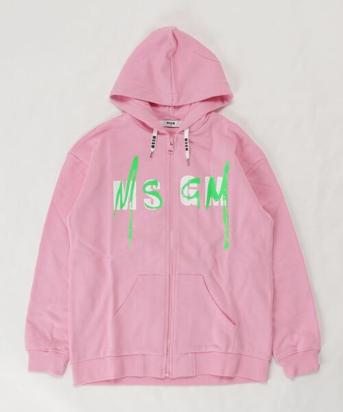 MSGM  エムエスジイエム　キッズパーカー MSGM(エムエスジーエム)Kids \u0026 Junior フードスウェットジップアップ