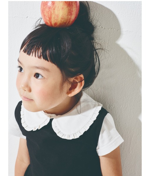 maarook（マルーク）の「[90-150]ポプリンサロペット（サロペット/オーバーオール・キッズ・ブラック・130cm/120cm/110cm/100cm/140cm/150cm/90cm）」の6枚目の写真