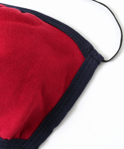 JOURNAL STANDARD（ジャーナルスタンダード）の「【LA APPAREL / ロサンゼルスアパレル】Dark Red/Washed Navy マスク（マスク・メンズ・レッド・FREE）」の3枚目の写真