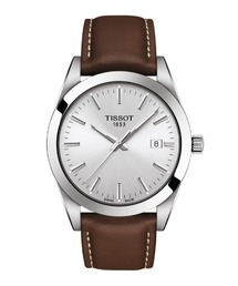 TISSOT（ティソ）の「[ティソ] TISSOT ジェントルマン クォーツ シルバー文字盤 レザー（アナログ腕時計）」