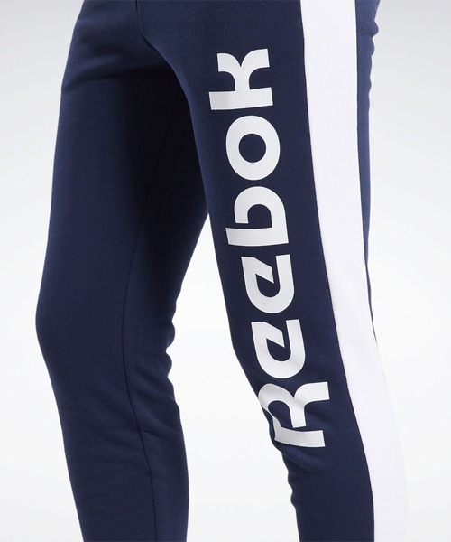 Reebok(リーボック)の「トレーニング エッセンシャルズ リニア ロゴ パンツ / Training Essentials Linear Logo Pants(スウェットパンツ・レディース・ブラック/ネイビー・SMALL/MEDIUM/LARGE/X-LARGE/X-SMALL)」の6枚目の写真