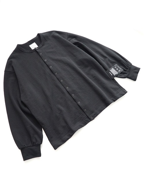 SHAREEF（シャリーフ）の「SCABROUS TEX FRONT DOT P/O（カーディガン/ボレロ・メンズ・ホワイト/ブラック/ネイビー/キャメル・1/2/3）」の16枚目の写真