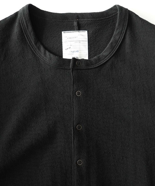 SHAREEF（シャリーフ）の「SCABROUS TEX FRONT DOT P/O（カーディガン/ボレロ・メンズ・ホワイト/ブラック/ネイビー/キャメル・1/2/3）」の9枚目の写真