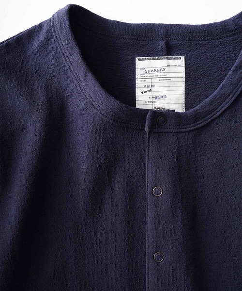 SHAREEF（シャリーフ）の「SCABROUS TEX FRONT DOT P/O（カーディガン/ボレロ・メンズ・ホワイト/ブラック/ネイビー/キャメル・1/2/3）」の15枚目の写真