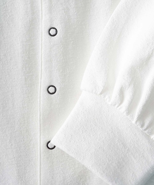 SHAREEF（シャリーフ）の「SCABROUS TEX FRONT DOT P/O（カーディガン/ボレロ・メンズ・ホワイト/ブラック/ネイビー/キャメル・1/2/3）」の14枚目の写真