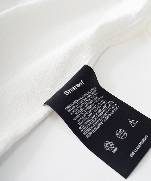 SHAREEF（シャリーフ）の「SCABROUS TEX FRONT DOT P/O（カーディガン/ボレロ・メンズ・ホワイト/ブラック/ネイビー/キャメル・1/2/3）」の12枚目の写真