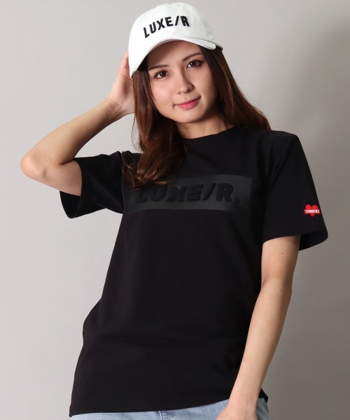 LUXE/R GOLF（ラグジュ ゴルフ）の「(RM)【LUXE/R GOLF】立体 コード 刺繍 ロー キャップ（キャップ・メンズ・ホワイト/ブラック・FREE）」の3枚目の写真