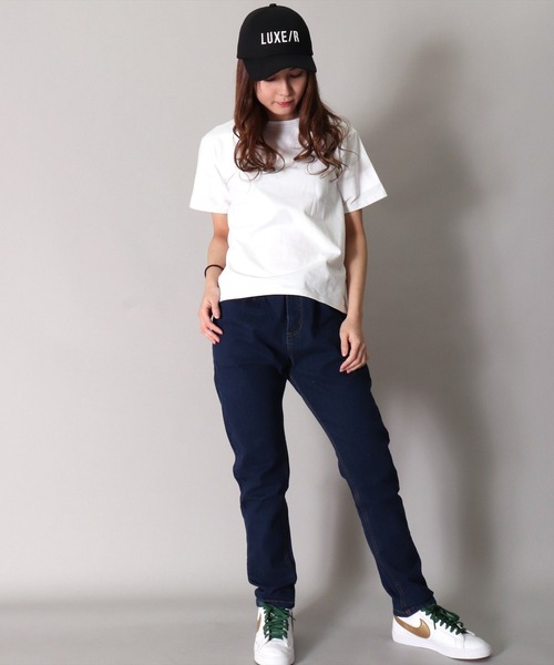 LUXE/R GOLF（ラグジュ ゴルフ）の「(RM)【LUXE/R GOLF】立体 コード 刺繍 ロー キャップ（キャップ・メンズ・ホワイト/ブラック・FREE）」の4枚目の写真