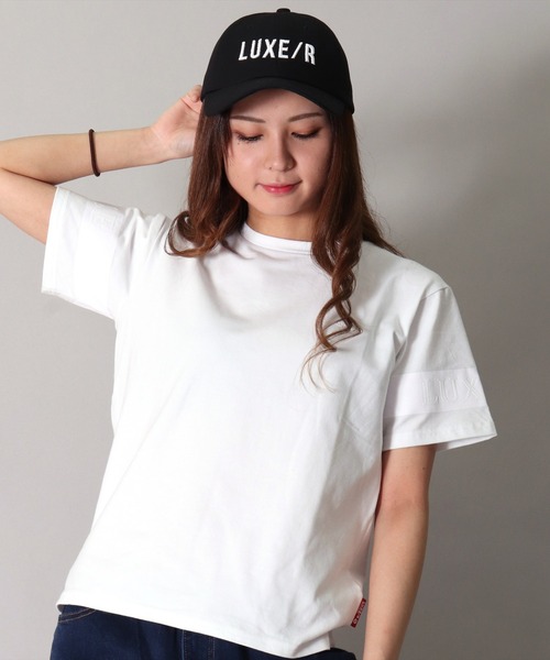 LUXE/R GOLF（ラグジュ ゴルフ）の「(RM)【LUXE/R GOLF】立体 コード 刺繍 ロー キャップ（キャップ・メンズ・ホワイト/ブラック・FREE）」の5枚目の写真