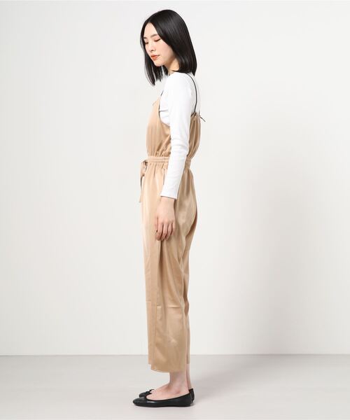 Per sist ence(パーシエンス)の「Per sist ence/パーシエンス ワッシャーサテンサロペット(サロペット/オーバーオール・レディース・ベージュ/チャコールグレー/ブラック・FREE)」の4枚目の写真