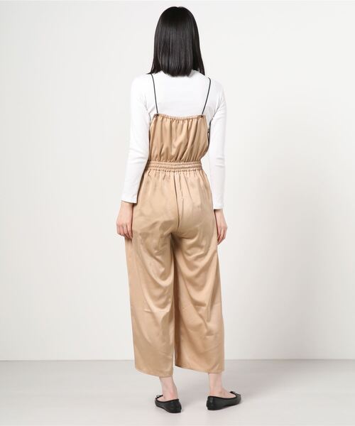 Per sist ence(パーシエンス)の「Per sist ence/パーシエンス ワッシャーサテンサロペット(サロペット/オーバーオール・レディース・ベージュ/チャコールグレー/ブラック・FREE)」の5枚目の写真