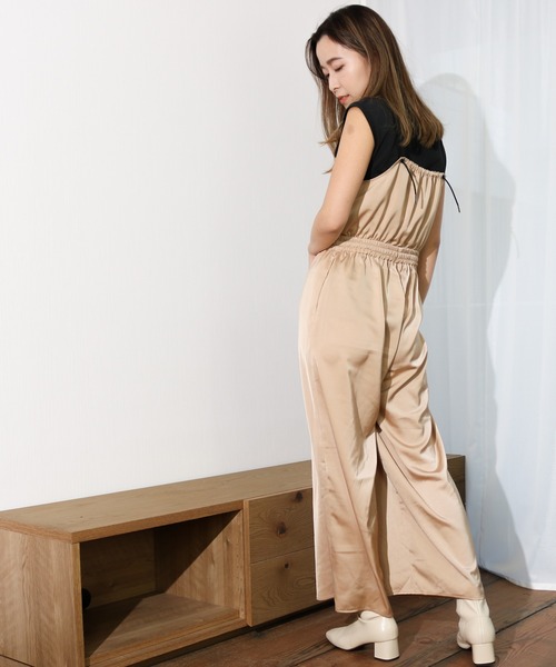 Per sist ence(パーシエンス)の「Per sist ence/パーシエンス ワッシャーサテンサロペット(サロペット/オーバーオール・レディース・ベージュ/チャコールグレー/ブラック・FREE)」の22枚目の写真