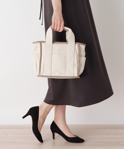 pink adobe（ピンクアドベ）の「◆【2WAY】キャンバス トートバッグ（トートバッグ・レディース・ベージュ系その他2/ブラック系/グレー系/ブラウン系9・00）」の12枚目の写真
