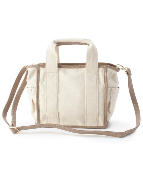 pink adobe（ピンクアドベ）の「◆【2WAY】キャンバス トートバッグ（トートバッグ・レディース・ベージュ系その他2/ブラック系/グレー系/ブラウン系9・00）」の17枚目の写真