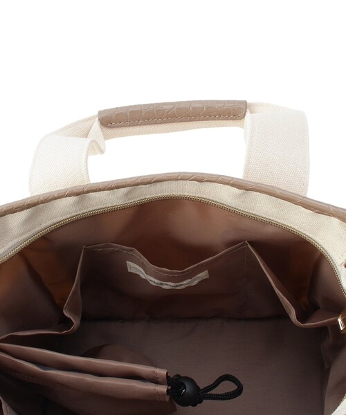 pink adobe（ピンクアドベ）の「◆【2WAY】キャンバス トートバッグ（トートバッグ・レディース・ベージュ系その他2/ブラック系/グレー系/ブラウン系9・00）」の11枚目の写真