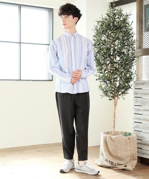 TopIsm(トップイズム)の「先染ブロードストライプボタンダウンシャツ(シャツ/ブラウス・メンズ・ホワイト系その他/ブラック系その他/グレー系その他/ブルー系その他・LL/M/L)」の15枚目の写真
