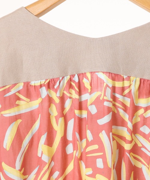 STELLA CIFFON（ステラシフォン）の「STELLA CIFFON×Soffitto別注 プリントワンピース（ワンピース・レディース・ベージュ・FREE）」の5枚目の写真