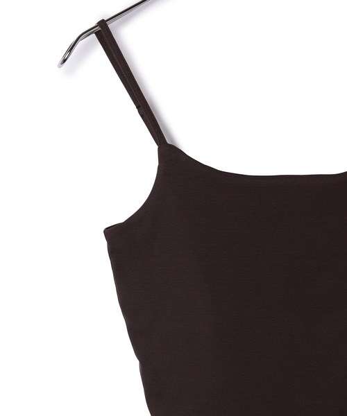 ADAM ET ROPE'（アダムエロペ）の「ブラカップ付きコットンキャミソール（キャミソール・レディース・ダークブラウン/ベージュ系その他・FREE）」の11枚目の写真