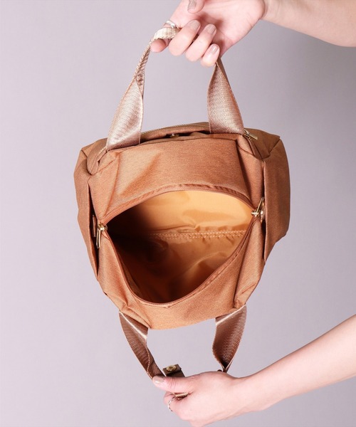 anello(アネロ)の「(LF)【anello】多収納 10ポケット ミニ ボストンバッグ(ショルダーバッグ・レディース・ライトグレー/ベージュ/ネイビー/ブラック・ONE SIZE)」の10枚目の写真